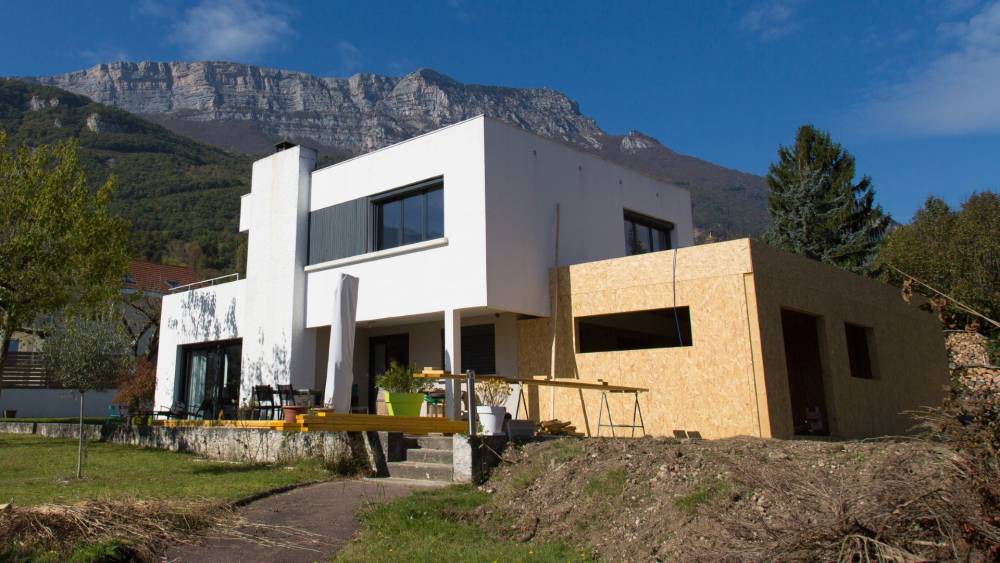Extension bois près de Surzur